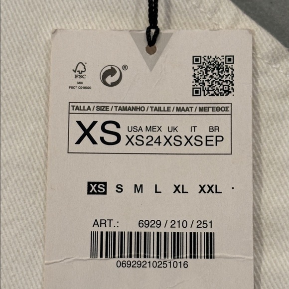 NWT ZARA White Denim Crisscross Back Romper - Picture 8 of 8